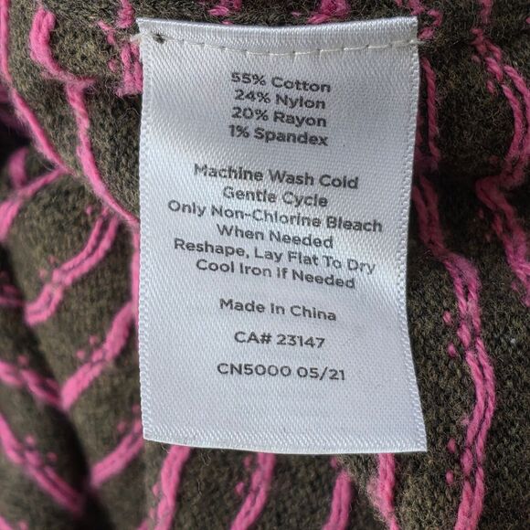 Talbots Fair Isle Sheep Sweater L Olive Green - Picture 10 of 11